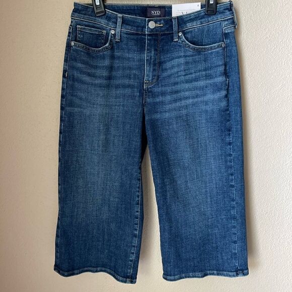 ❤️NYDJ Wide Leg Pedal Pushers Marcel Sz6 - Picture 1 of 6